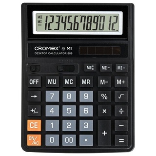 Калькулятор CROMEX 888 12 разряд 185*145мм  черный 271728