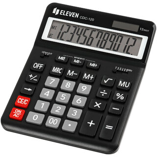 Калькулятор Eleven  12 разряд 155*206мм CDC-120-BK двойн.питание