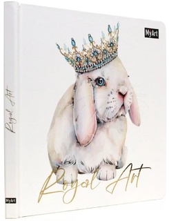 Скетчбук А5+  40л "MyArt.Royal Art.Кролик" 20*20см тв.пер лак 160г/м² 40-6788 ПрофПресс