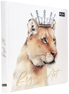 Скетчбук А5+  40л "MyArt.Royal Art.Львица" 20*20см тв.пер лак 160г/м² 40-6790 ПрофПресс