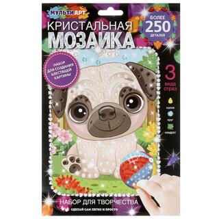 Набор для творчества "Кристальная мозаика.Бульдог" 17*23см CRYST-PESIKI 381494 (5279)