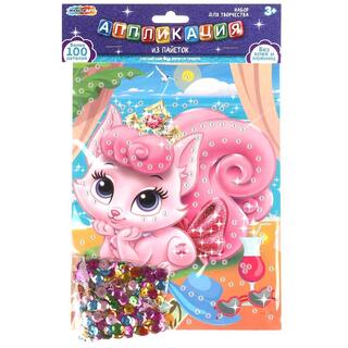 Набор для творчества "Аппликация пайетками.Питомцы" 17*23см SEQPACK-112290 382074(0333)