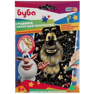 Гравюра "Буба" 10*15см золотая SCRATCH-10X15BU 386264 (7472)