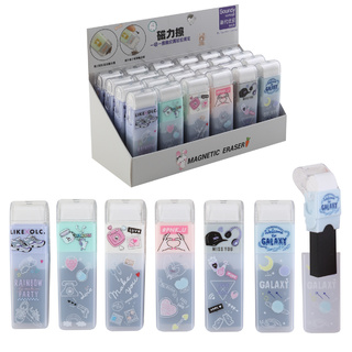 Ластик "Музыкальный" 7*2*1,4см резина черный ассорти пласт держатель 242189 (3862) Кокос