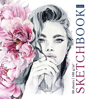 Скетчбук А5  80л "Чарующая нежность" на гребне тв.обл. 100г/м² 80Тт5Aгрз_30159 087773 Хатбер