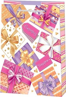 Сумка ламинированная 18*23 "Подарок" 10-30-443