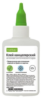 Клей силикатный  65гр "Hatber" с дозатором 65FN_10065