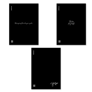 Тетрадь А4  48 л "CoverProBook Words" черная пласт. обл 61959