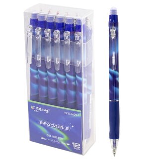 Ручка Пиши-стирай гелевая "Yalong.Erasable" автомат синяя 0,5мм YL232629-1 YL232619-1