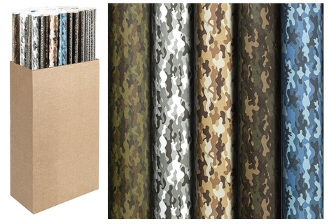 Бумага упаковочная 70*100см "Золотая сказка.Military" (цена за 1лист) 592055