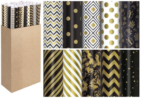 Бумага упаковочная 70*100см "Золотая сказка.Golden pattern" (цена за 1лист) 591912