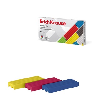 Пластилин  6 цв "Erich Krause.Basic" 96 гр 50557