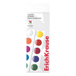 Краски  акв 12 цв "ErichKrause.Basic" 53447