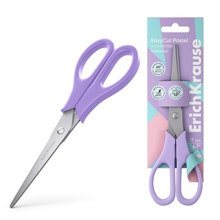 Ножницы 17см "Erich Krause.EasyCut.Pastel" 60875