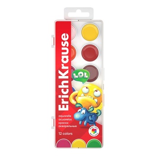 Краски  акв 12 цв "ErichKrause.Jolly Friends" 61366