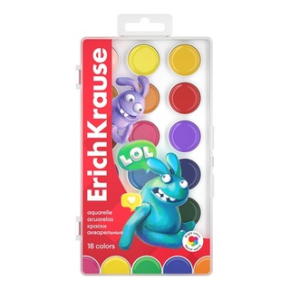 Краски  акв 18 цв "ErichKrause.Jolly Friends" 61367