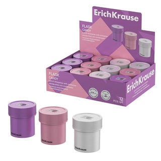 Точилка "Erich Krause.Flask.Candy" с контейнером 60050