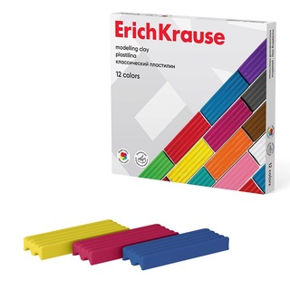 Пластилин 12 цв "Erich Krause.Basic" 192 гр 50558