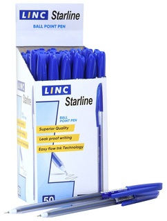 Ручка шариковая "Linc StarLine" синяя 0,6мм 7001