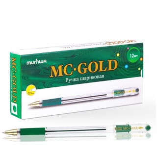 Ручка шариковая "MunHwa.MC Gold" зеленая 0,5мм масл.основа ВМС-04 235079
