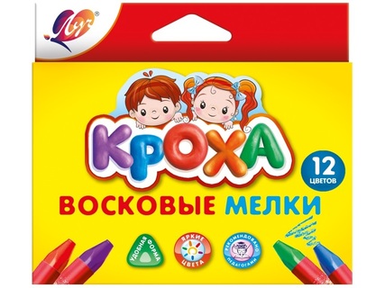 Восковые мелки 12цв "Кроха" трехгр.масляные 29С 1773-08 Луч