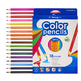 Карандаши 18 цв "Yalong.Mix" трехгранные YL191039-18