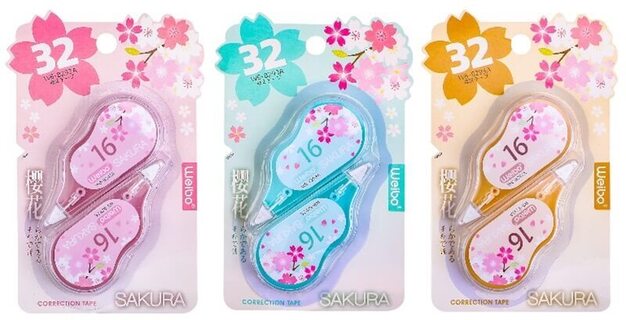 Корректирующая лента "Weibo.Sakura" 2шт 5м*5мм KO WB-8293A