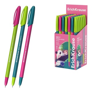Ручка шариковая "Erich Krause.Neo Panda Hugs.Super Glide Technology" синяя 0,7мм 63101