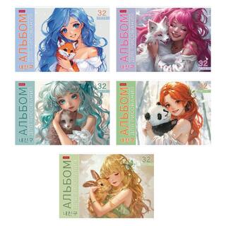 Альбом для рисования 32л "Милый друг" 32А4В 091479 Хатбер