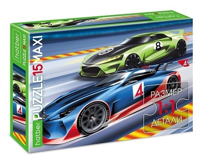 Пазлы Хатбер   15эл MAXI "Авторалли" 15ПЗ4_28904