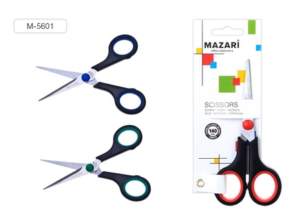 Ножницы 14см "Be Top" с резиновыми вставками Mazari М-5601