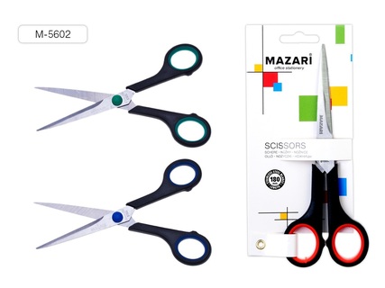 Ножницы 18см "Be Top" с резиновыми вставками Mazari М-5602