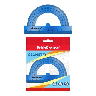 Транспортир  10 см ErichKrause Ice Metallic 57909