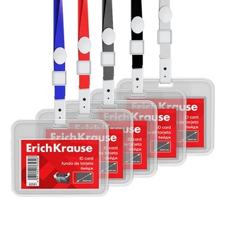 Бейдж "ErichKrause" 85*54мм горизонтальный на ленте 62081