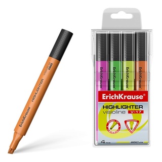 Набор текстовыделителей  4шт "ErichKrause.Visioline V-17 Neon" 56704 0,6-4,5мм