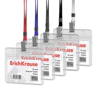 Бейдж "ErichKrause" 95*58мм горизон.на ленте 62071