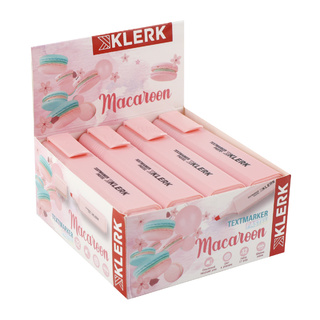 Текстовыделитель "KLERK.Macaroon Pastel" розовый 1-5мм 214087