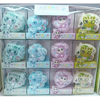 Липкий блок фигурный  60*60 "Кокос.Кошечка" ассорти 70л 251179