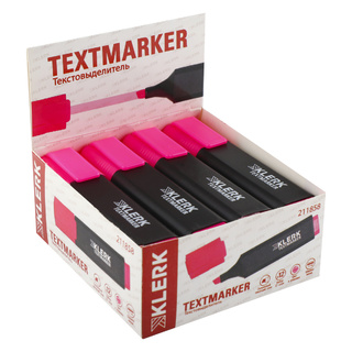Текстовыделитель "KLERK.Basic" розовый 1-5мм 211858