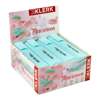 Текстовыделитель "KLERK.Макарун Пастель" бирюзовый 1-5мм 209072