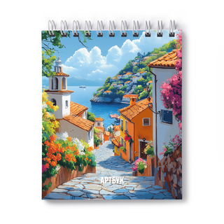 Скетчбук А5+  80л "Дорога к морю" гребень пласт.обл жест.подлож. 100г/м² А167 01381 SVETOCH