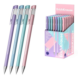 Ручка шариковая "Erich Krause.ULTRA-20 Stick Pastel" синяя 0,7мм 63111