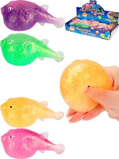 Игрушка "Антистресс.Рыбка" мялка блестки 12*7см ИК-2787