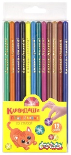 Карандаши 12 цв "Каляка-Маляка" со стразами пластик КПКСКМ12