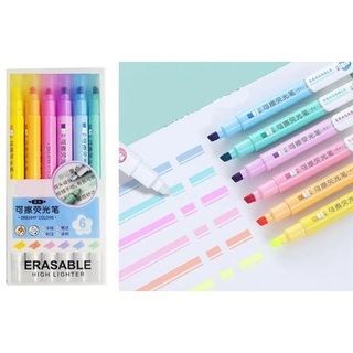 Набор текстовыделителей  6шт "Erasable" стираемые 1-5мм 252475 Кокос