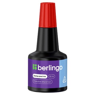 Краска штемп "Berlingo" 30мл KKp_30003 красная