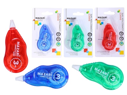 Корректирующая лента "Mazari.BIANCO" 3м*5мм ассорти М-4124