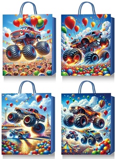 Сумка подарочная 18*23 "deVente.Monster Truck" плотная фольг. ассорти 9041436