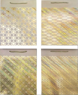 Сумка подарочная 26*32 "deVente.Pure Gold" плотная фольг. ассорти 9041407