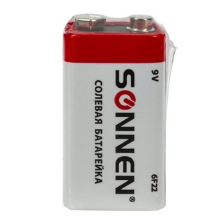 Батарейка SONNEN 6R61 6F22 1604 крона солевая 451101